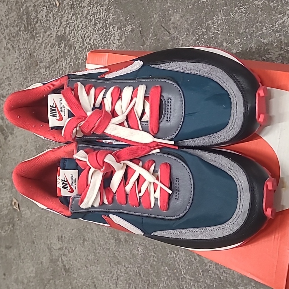 UNDERCOVER × sacai × Nike LD Waffle "Midnight Spruce" Nike Sneakers - Picture 10 of 13